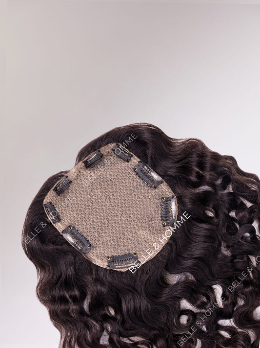 5"x 5" Lace Hair Topper - Curly