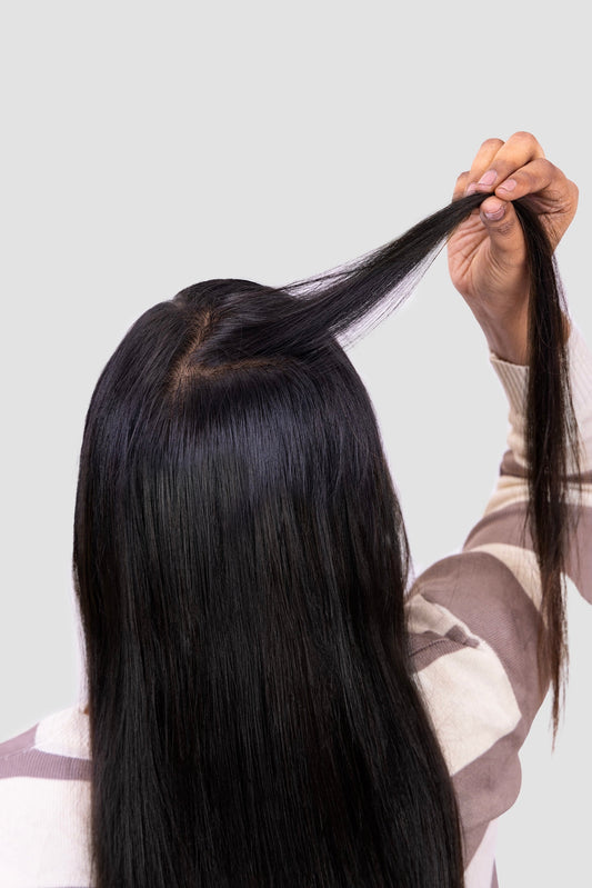 5"x 2" Seamless Crown Coverage Hair Patch - Straight