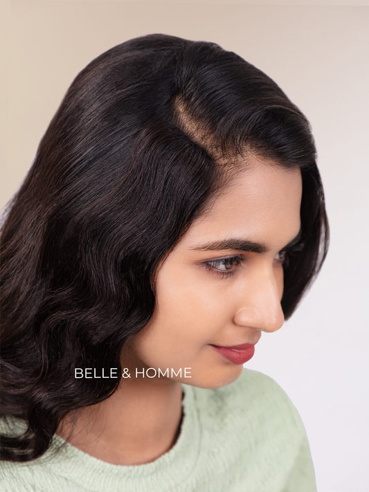 1" Seamless Temple Coverage Hair Patch - Wavy