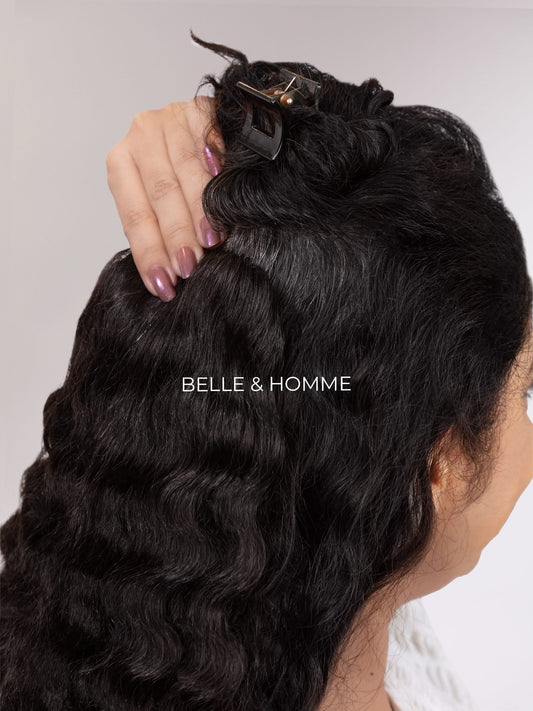 5"x 2" Seamless Crown Coverage Hair Patch - Curly
