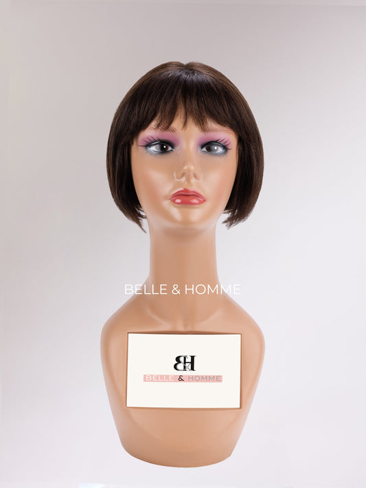 Jill Chin Length Classic Human Hair Wig