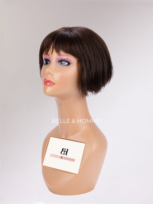 Jill Chin Length Classic Human Hair Wig